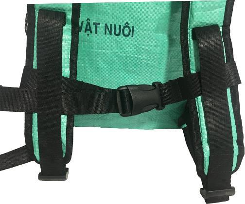 Produktbild Bekos Upcycling - Kinderrucksack aus recycelten Futtersäcke Frosch S (6 l)