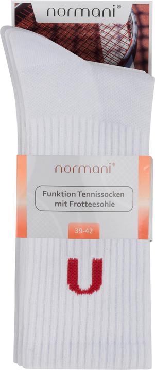 Immagine prodotto Normani 4 calze da tennis funzionali con suola in spugna - 9387 (confezione da 4, 43 - 46)