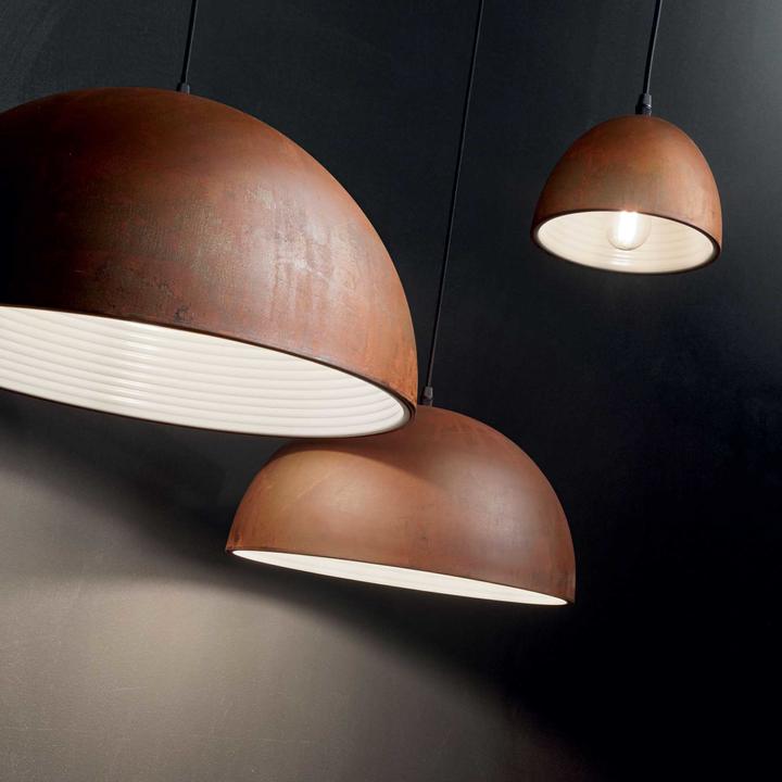 Produktbild Ideal lux FOLK Pendelleuchte E27 ⌀500mm dimmbar Rostfarben 174228 (E27)