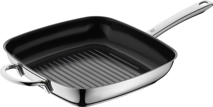 WMF Edelstahlpfanne Grillpfanne 28cm Pfanne Induktion Durado beschichtet (28 cm, Grillpfanne, Edelstahl)
