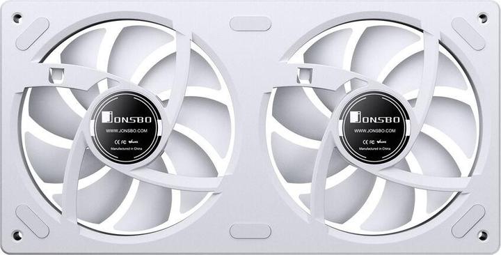 Actual product image Jonsbo ZA-240 Infinity Mirror ARGB Reverse Blade PWM Lüfter - 240mm, weiss (240 mm)