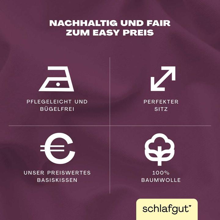 Immagine prodotto schlafgut Easy Jersey (Copripiumino, 80 x 80 cm)