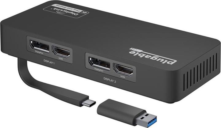 Productafbeelding Plugable DP & HDMI Dubbele Monitor Adapter