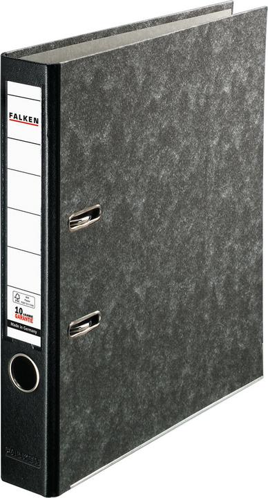 Actual product image Falken Folder Recycling Plus 50mm DIN A4 Material: Cardboard Material of lamination outside: Paper black (A4, 50 mm, 1 Piece)