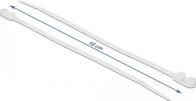 Image du produit Delock Cable tie avec oeillet de fixation (160 mm, 10 pcs)