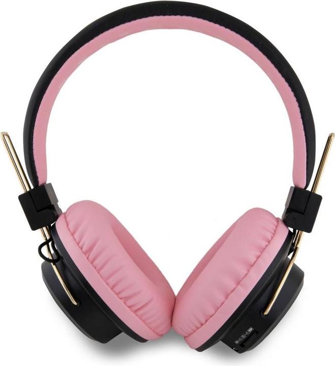 Actual product image Hello Kitty słuchawki nauszne Bluetooth HKBH9KHLMP różowe/pink Metal Logo (8 h, Wireless)