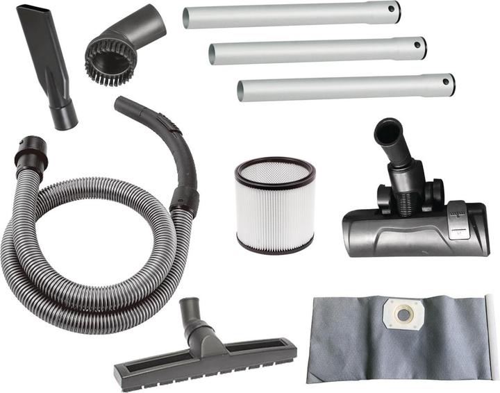 Productafbeelding Cleancraft Nat- en droogzuiger wetCAT 120 RH voor het opzuigen van vloeistoffen en vaste deeltjes (Nat-droog stofzuiger)
