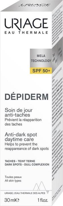 Produktbild Uriage Dépiderm Anti-Flecken Tagespflege LSF50+ Fl 30 ml (Sonnencreme, SPF 50, 30 ml, 66 g)