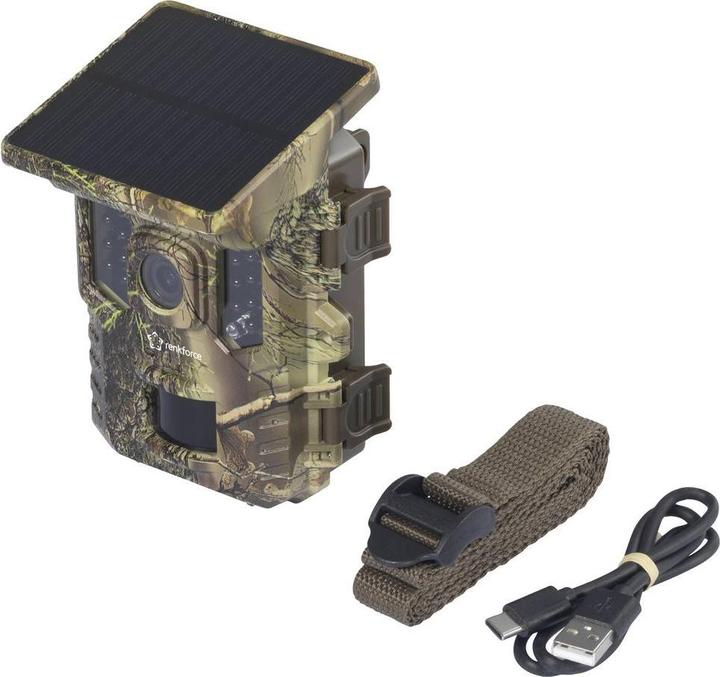 Immagine prodotto Renkforce RF-HC-800 Wildkamera 32 Megapixel WLAN, inkl. Solarladegerät mit Li-Io