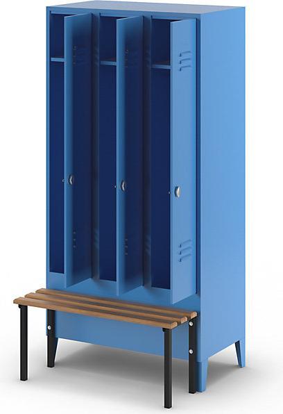 Actual product image Wolf Clothes locker with bench in front (90 cm, 185 cm)