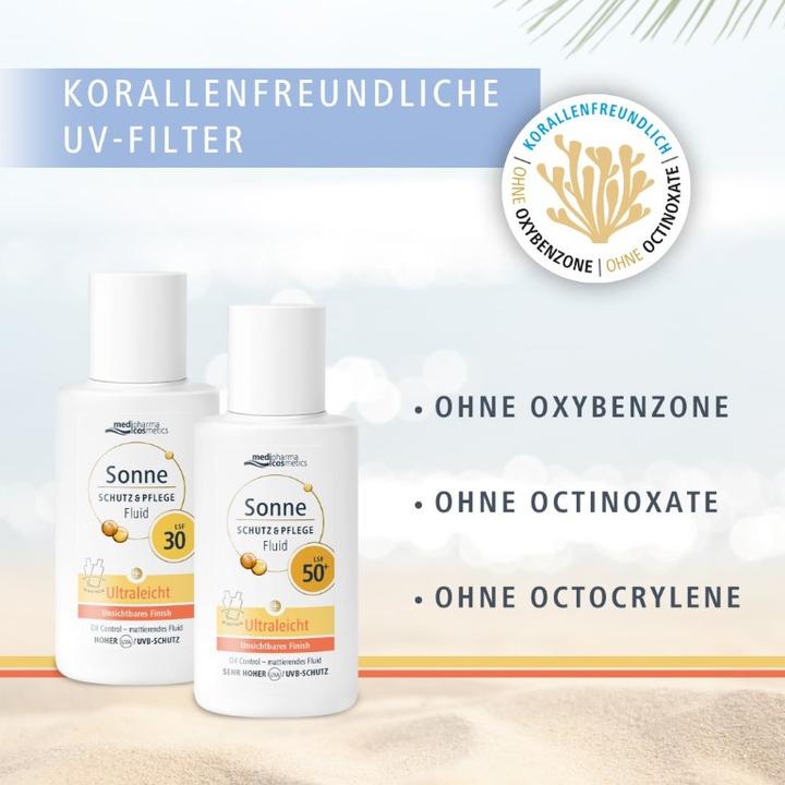 Actual product image Dr. Theiss Sun Protection & Care Fluid SPF 30 Ultralight, 50 ml LOT (Suntan cream, SPF 30, 50 ml)