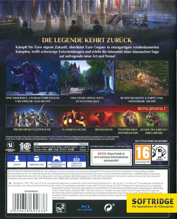 Produktbild 1C Entertainment King's Bounty II - Day One Edition (PS4, DE)