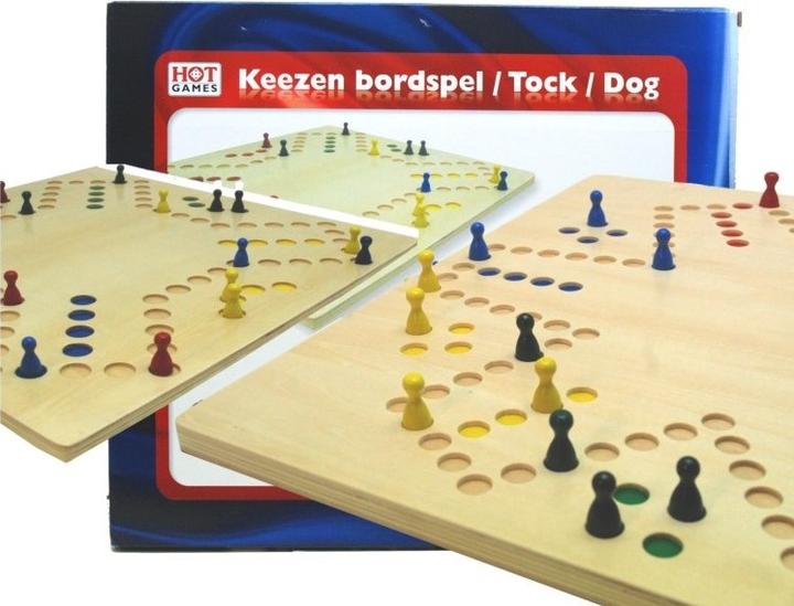 Hot Toys HOT Games Houten Keezen Bordspel 4-6 personnes (Allemand, Néerlandais, Anglais, Français)
