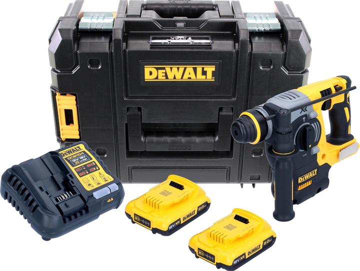 Productafbeelding DeWalt DCH 273 D2 Accu combihamer 18V 2,1J SDS-Plus Brushless + 2x accu 2,0Ah + lader + TSTAK (Oplaadbare batterij)
