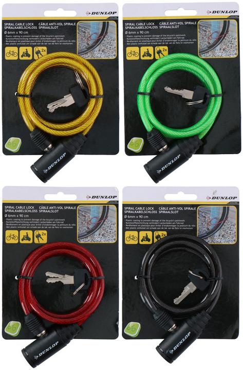 Actual product image Dunlop Spiral Cable (Assortiert) (90 cm)