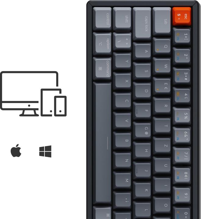 Image du produit Keychron K6 (CH, Filaire, Sans fil)
