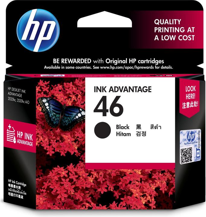 Productafbeelding HP 46 - 26 ml - Zwart - Origineel - Inktvoordeel (BK)