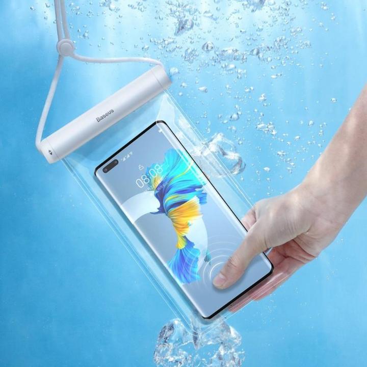 Image du produit Baseus Etui étanche pour téléphone à glissière blanc (FMYT000002) (LG G4 Pro)