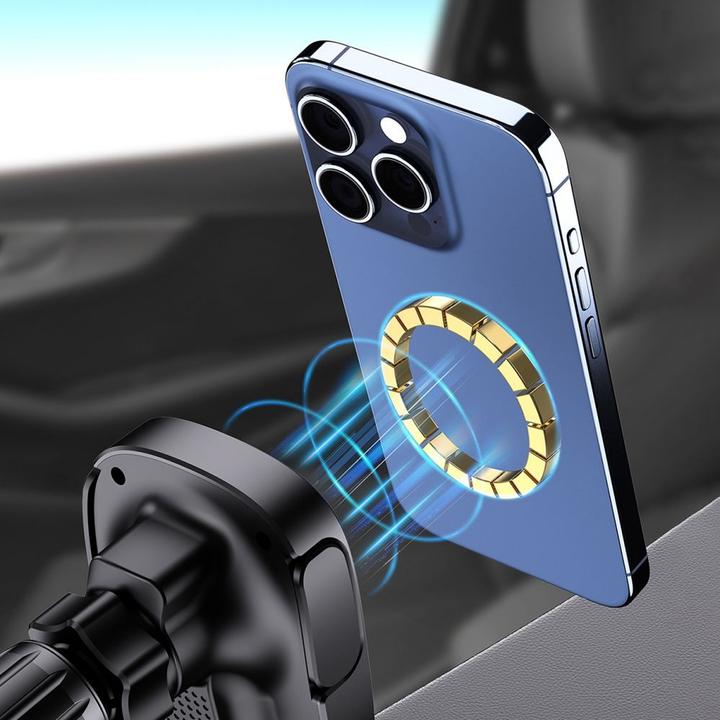 Produktbild Dudao FW11 car phone holder with 15W inductive charger for air vent / cockpit - black