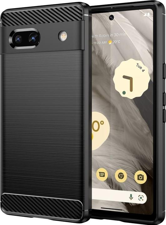 Screenguard Google Pixel 7a Cover Carbon Brushed Soft TPU (Google Pixel 7a)