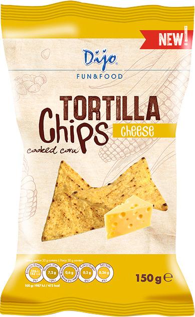 Produktbild Dijo DI Tortilla Chips Käse 150g (150 g)