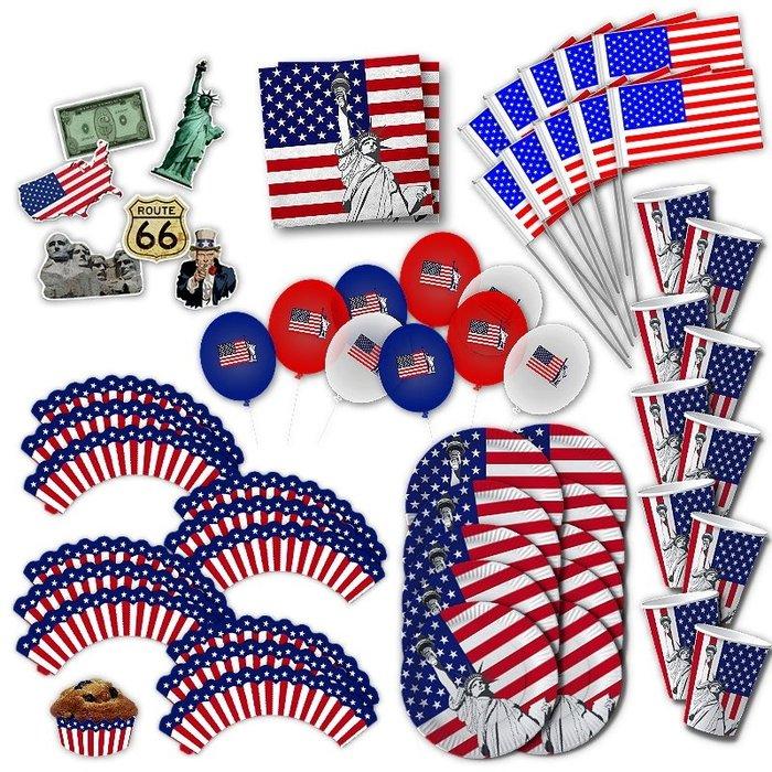 Image du produit Unf Ug USA: Box de Party Amérique pour 10 invités