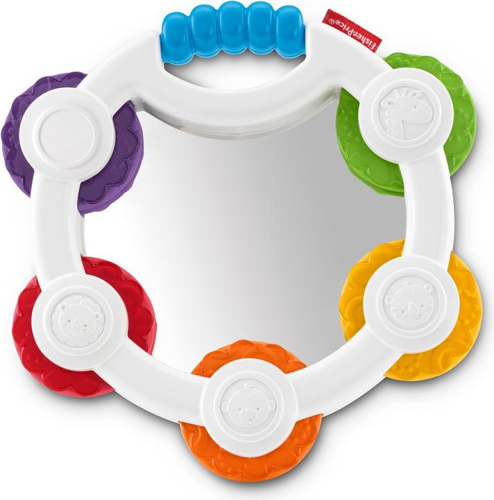 Produktbild Fisher-Price Babys erstes Tamburin (Französisch, Italienisch, Englisch, Spanisch, Finnisch, Niederländisch, Griechisch, Deutsch)