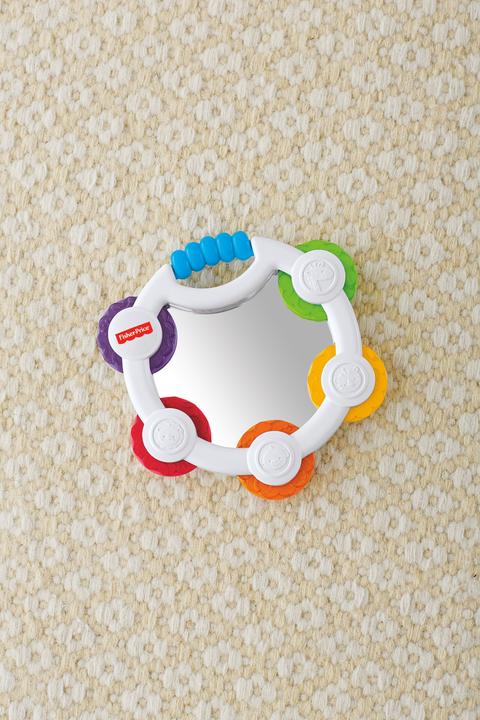 Produktbild Fisher-Price Babys erstes Tamburin (Französisch, Italienisch, Englisch, Spanisch, Finnisch, Niederländisch, Griechisch, Deutsch)