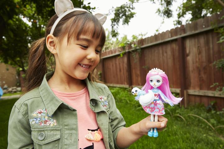 Actual product image Enchantimals Saffi Swan Doll & Poise Figure