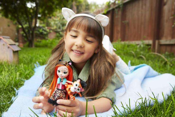 Produktbild Enchantimals Tigermädchen Tanzie Tiger Puppe