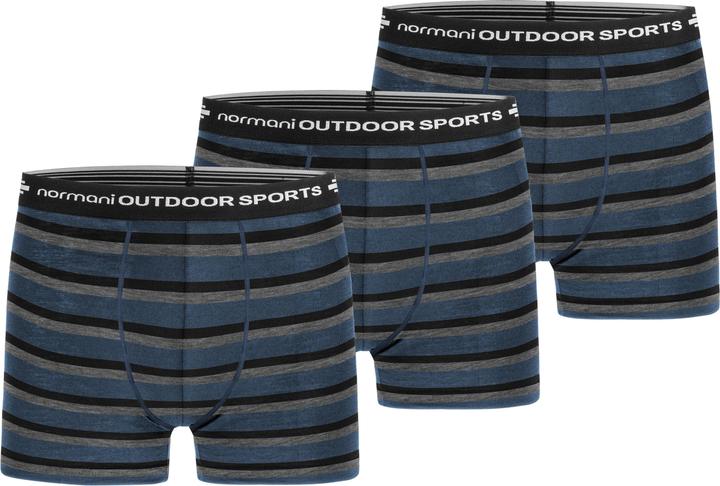 Normani 3er Pack Herren Merino Boxershorts Unterhose - 7694
