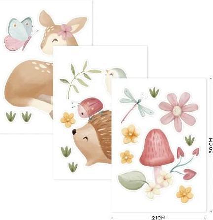 Produktbild Little Dutch Wandaufkleber Fairy Garden 3 Bögen