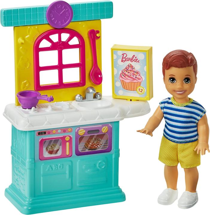 Image du produit Barbie Skipper Baby-Sitter - Coffret PETIT GARÇON ET CUISINE