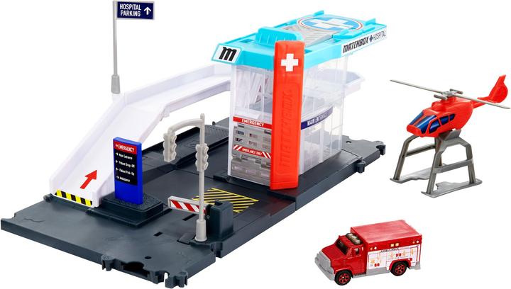 Matchbox ACTION DRIVERS Helicopter Rescue Playset