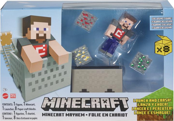 Immagine prodotto Minecraft Minecart Carrello Del Caos Playset