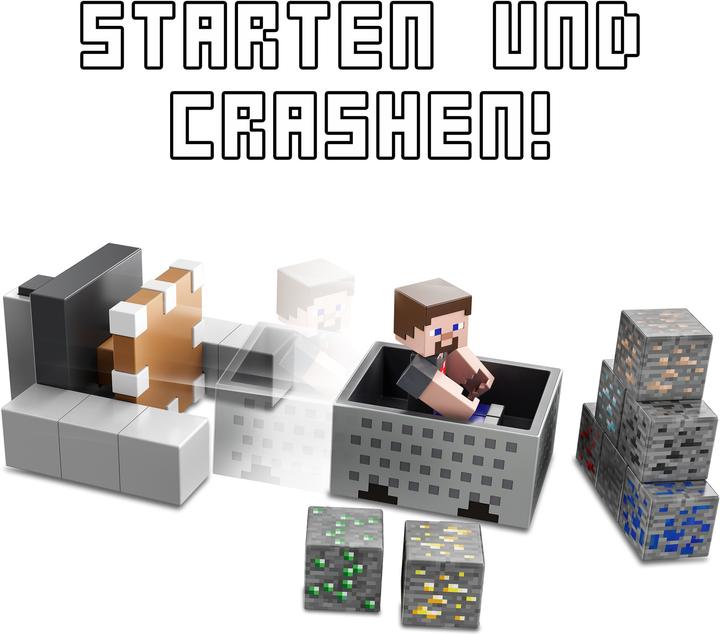 Immagine prodotto Minecraft Minecart Carrello Del Caos Playset