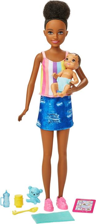 Produktbild Barbie „Skipper Babysitters Inc.” Puppe (brünett) & Baby Puppe und Zubehör