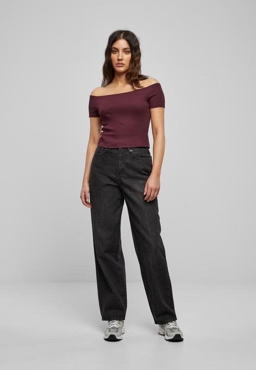 Produktbild Urban Classics Ladies Off Shoulder Rib Tee (XS)