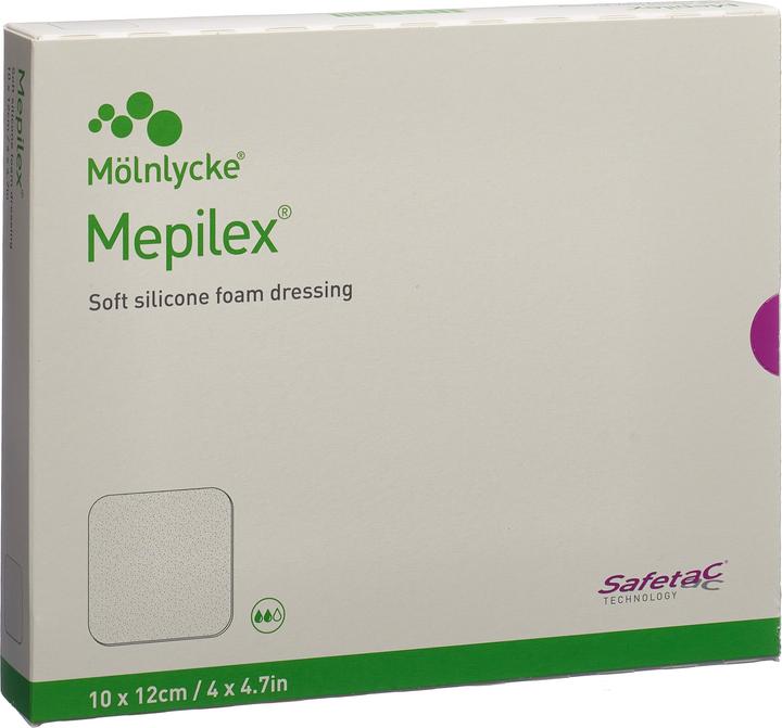Actual product image Mepilex Schaumverband Safetac 10x12cm Silikon (5 x)
