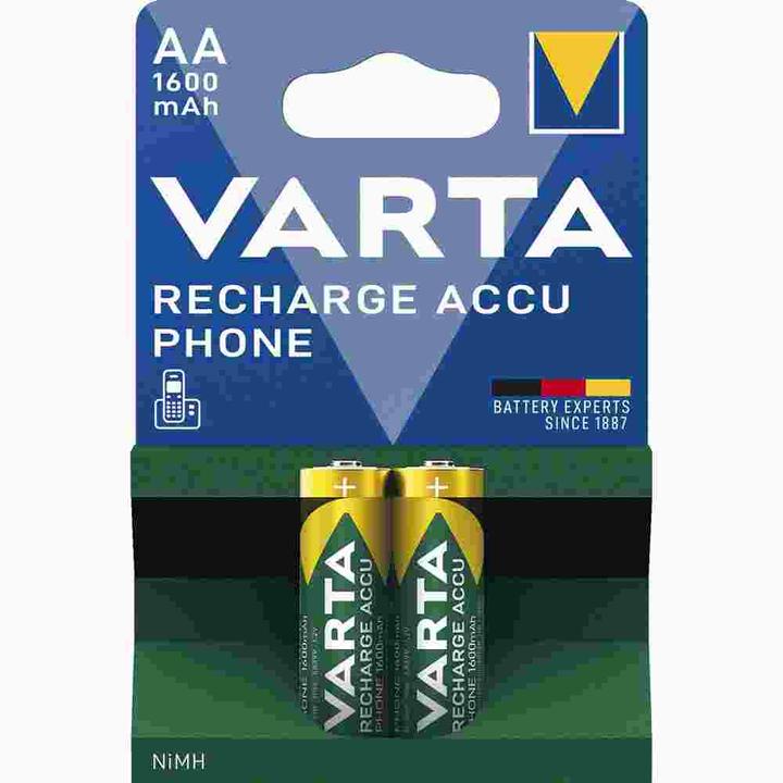 Actual product image Varta Recharge Accu Phone (2 pcs., AA, 1600 mAh)