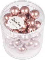 Rayher Perles de cire en verre Renaissance, ø 10 mm, rose