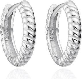 Agato - Decent silver hoop earrings AGT-E137K
