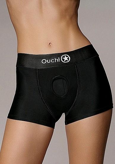Actual product image Ouch! Vibrating Strap-on Boxer - XS/S