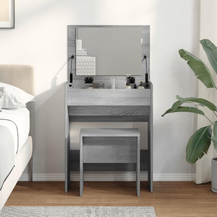 Image du produit VidaXL Coiffeuse avec tabouret 60 x 40 x 113,5 cm (60 x 40 x 75 cm)