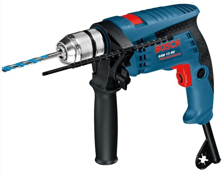 Bosch Professional Schlagbohrmaschine GSB 13 RE inkl. 3tlg. Steinbohrer-Set CYL-1 (5/6/8 mm) (Netzbetrieb)