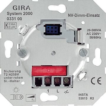 Produktbild Gira NV-Dimm-Einsatz System 2000 Tastdimmer 20-500VA