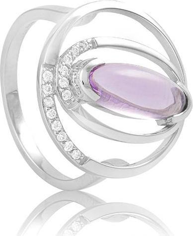 Produktbild Breuning RING - LAVENDEL AMETHYST/Brill. 0,091 Ct. H/si (60, 585/14 K Gold)