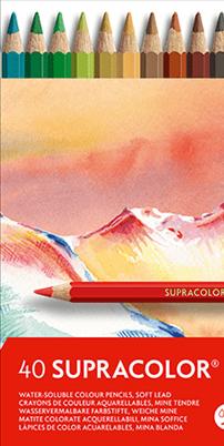Actual product image Caran d'Ache Supracolor Aquarelle Metallschachtel (Multicoloured, 40 x)