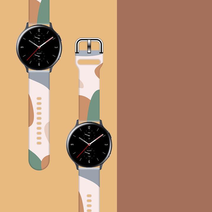 Actual product image Hurtel Strap Moro Band For Samsung Galaxy Watch 46mm Silicone Strap Watch Bracelet Pattern 11 (Silicone)