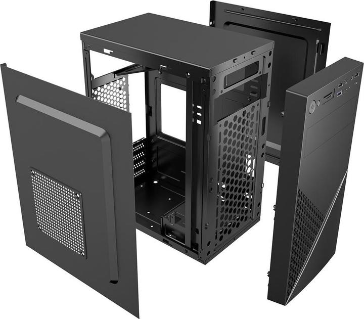 Immagine prodotto Gembird Case per computer Fornax K170 mATX 2x USB 20 + 1x USB 30 + 1x USB type-C nero (Mini-ATX)